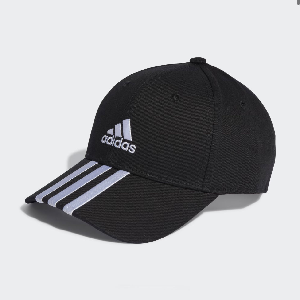 ADIDAS 3-STRIPES COTTON TWILL BASEBALL CAP
